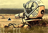 Big Destroyed Robotic Land Escape