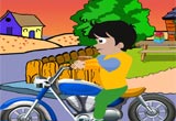 Cute Boy Motorcycle Escape