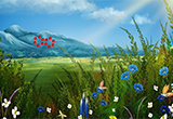 Escape Game Flower Field Landscape