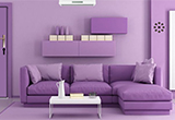 Purple wall House Escape